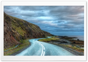 Curvy Road Around Iceland