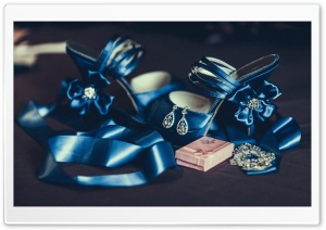 Blue Wedding Sandals