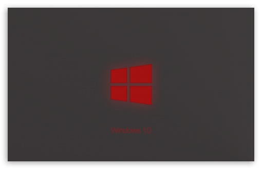 Download Windows 10 Technical Preview Red Glow UltraHD Wallpaper