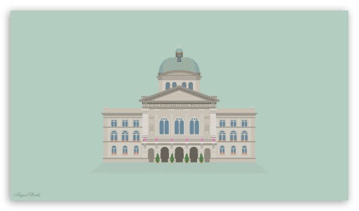 Download Vector Art Bundeshaus UltraHD Wallpaper