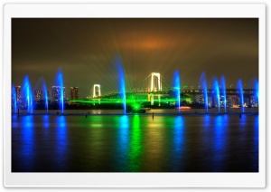Rainbow Bridge Light Show in...