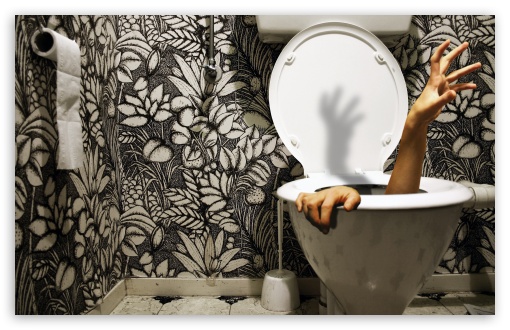 Download Zombie Toilet UltraHD Wallpaper