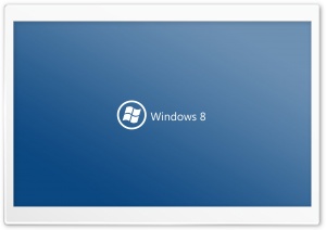 Windows 8 On Blue Background