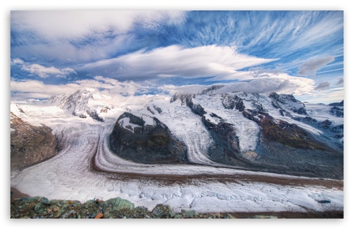 Download The Glaciers Of The Alps UltraHD Wallpaper