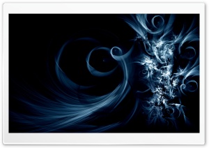 Swirly Blue Abstract