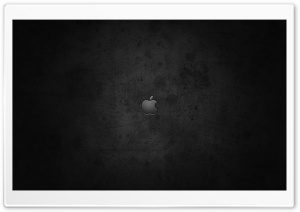 Apple Logo On Dark Background
