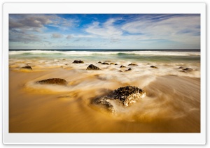 Rocks, Sand Beach
