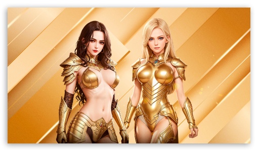 Download Golden Warrior Woman UltraHD Wallpaper