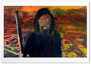 Jesus, Pilgrim Oil Painting