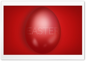 Large Red Easter Egg