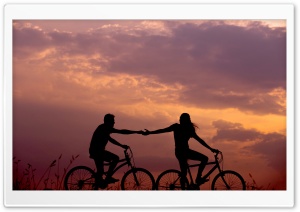 Romantic Bike Ride with Lover