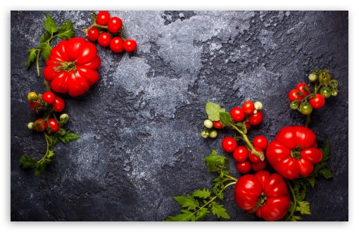 Download Fresh Red Tomatoes UltraHD Wallpaper