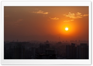 Beijing Orange Sunset