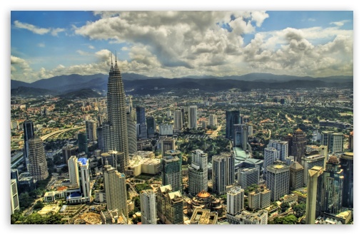 Download Kuala Lumpur From The Air UltraHD Wallpaper