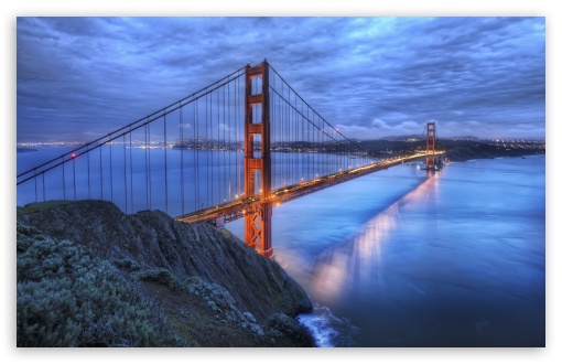 Download The Golden Gate Bridge At Dusk UltraHD Wallpaper