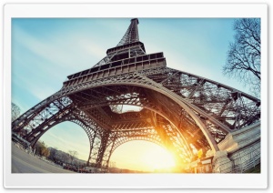 Eiffel Tower Paris Sun