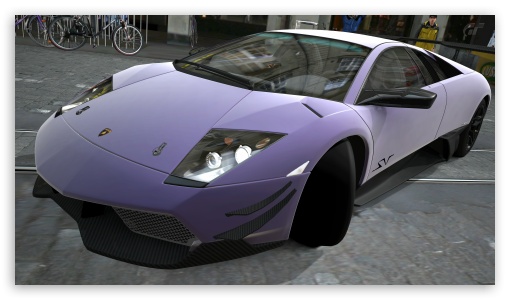 Download Lamborghini Murcielago LP670-4 SV Matte purple UltraHD Wallpaper