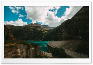 Dam In The Alps