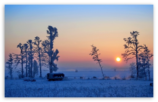 Download Wonderful Winter Morning UltraHD Wallpaper