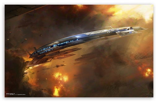 Download Mass Effect 3 Ship UltraHD Wallpaper