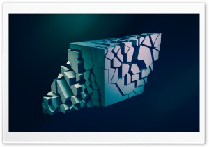 Shattered Abstract 3D Cube