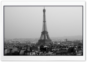 Tower Eiffel Black And White