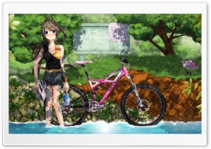 Girl With Bicycle