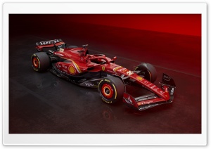 Red Ferrari SF-24 2024...