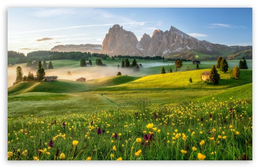 Download Spring Mountain Landscape UltraHD Wallpaper