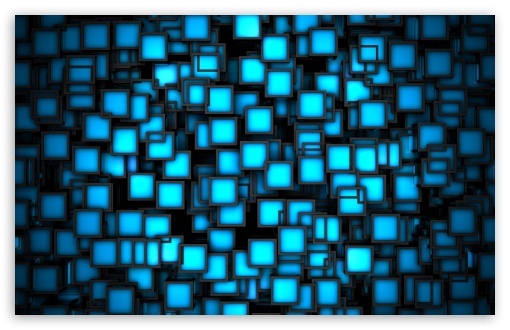 Download Neon Cubes UltraHD Wallpaper