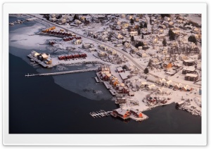 Aerial View Ballstad, Lofoten...