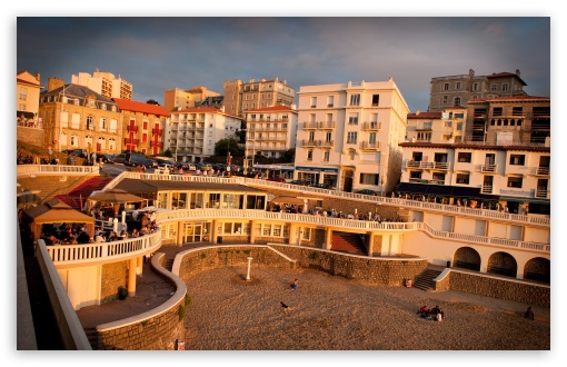 Download The Famous Biarritz Sunset UltraHD Wallpaper