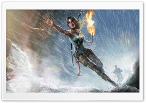 Lara Croft Game Rain