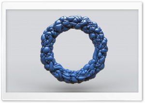 Abstract Blue Ring