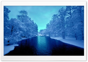 Cold Blue Winter River