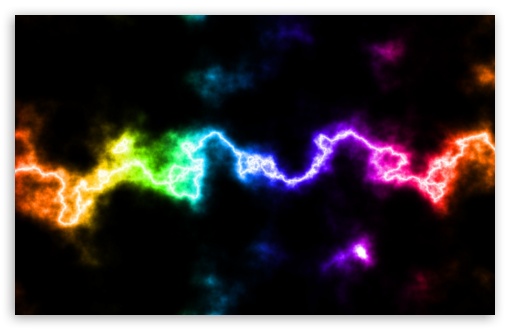 Download Rainbow Lightning UltraHD Wallpaper