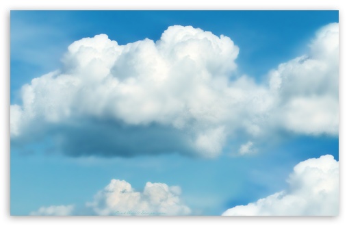 Download Fluffy White Clouds UltraHD Wallpaper