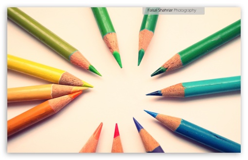 Download Colour Pencils UltraHD Wallpaper