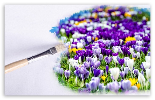 Download Painting Spring UltraHD Wallpaper