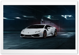 White Lamborghini 4K