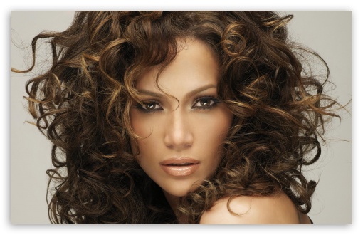 Download Jennifer Lopez Curly Hair UltraHD Wallpaper