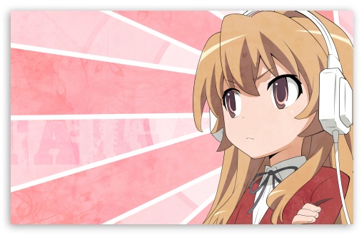 Download Anime Girl With Headphones UltraHD Wallpaper