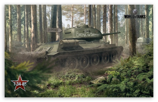 Download World of Tanks T-34-85 UltraHD Wallpaper