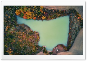 Lake Aerial View, Tuscany, Italy