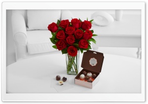 Cake Truffles and Red Roses...