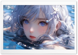 Anime Girl in Water
