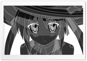 Anime Girl Monochrome