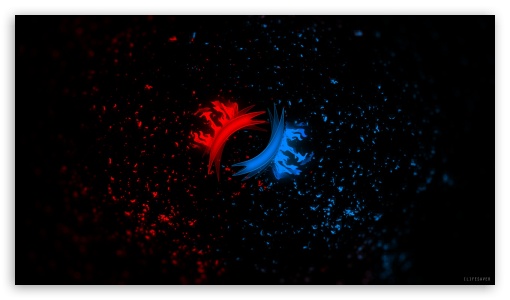 Download Space - Red vs. Blue UltraHD Wallpaper