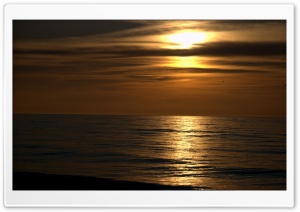 Dark Sunset Beach