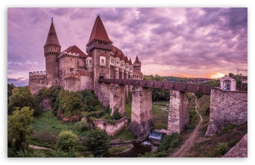 Download Corvin Castle, Hunedoara, Romania, Europe UltraHD Wallpaper